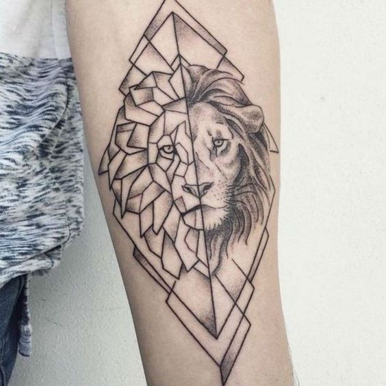 100 top idées de tatouages lion femme 21