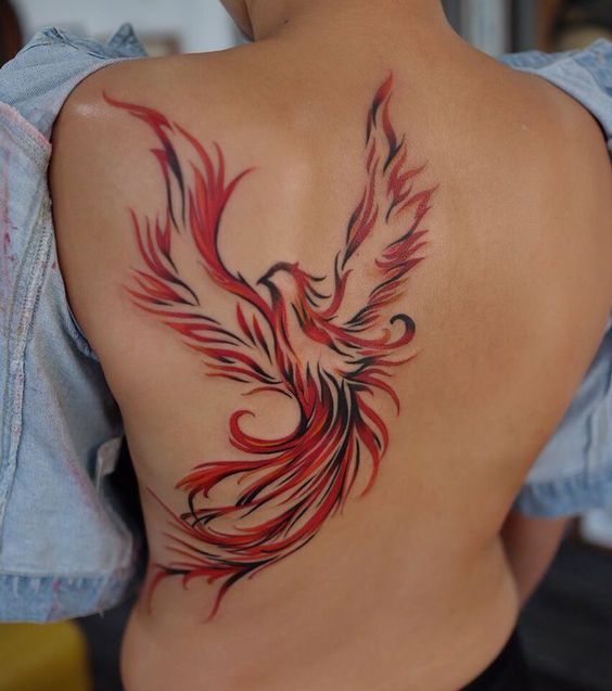 100 top idées de tatouages Phoenix 17
