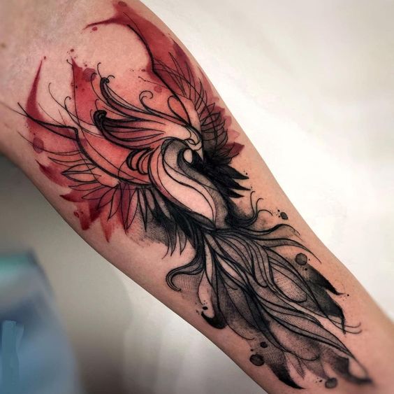 100 top idées de tatouages Phoenix 18