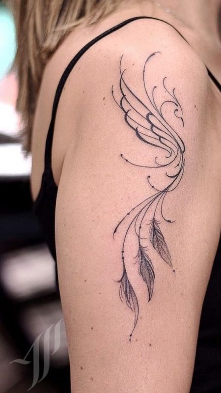 100 top idées de tatouages Phoenix 19