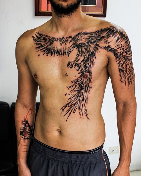 100 top idées de tatouages Phoenix 37