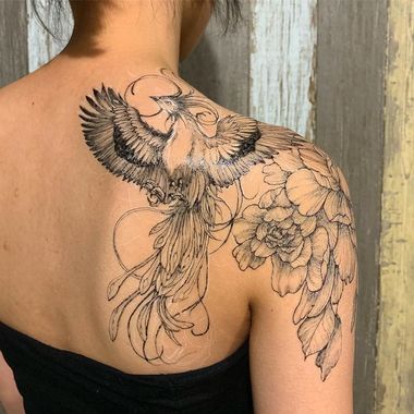 100 top idées de tatouages Phoenix 46