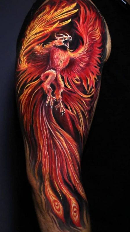 100 top idées de tatouages Phoenix 58