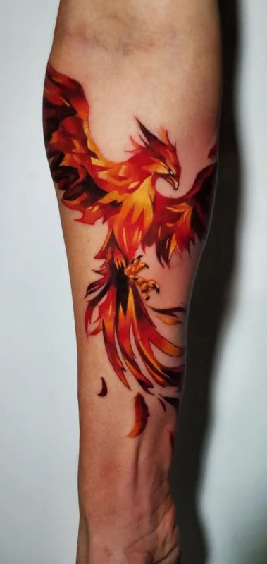 100 top idées de tatouages Phoenix 7