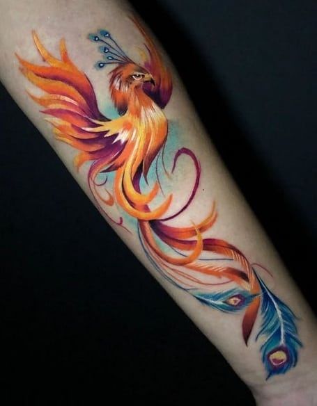 100 top idées de tatouages Phoenix 84