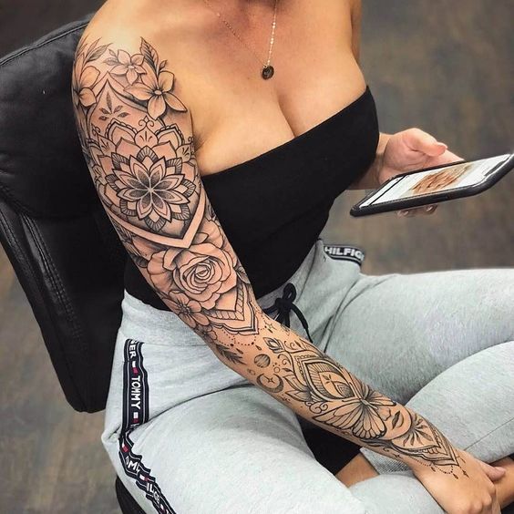 175 top idées de tatouages bras pour femme 157