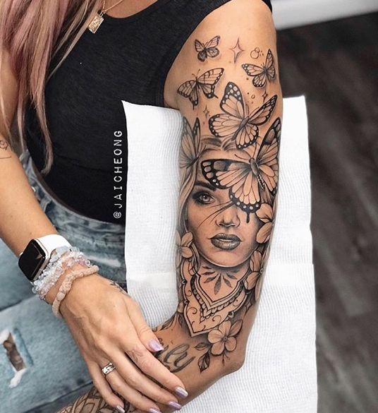 175 top idées de tatouages bras pour femme 16