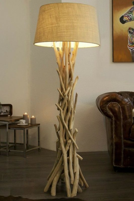 29 top idées de lampes en bois flotté 3