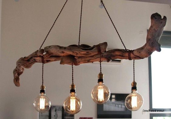 29 top idées de lampes en bois flotté 9