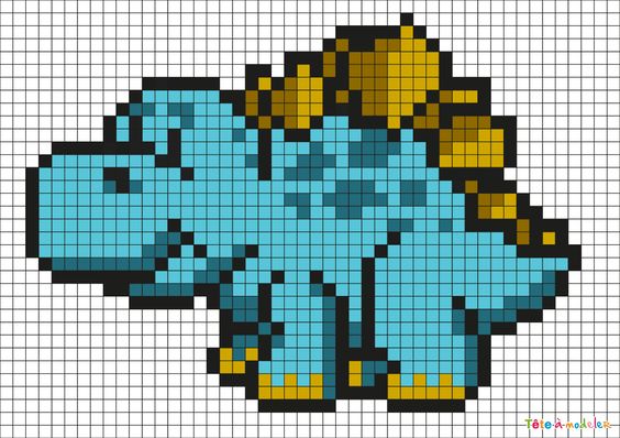 32 top idées de pixel art animaux faciles à faire 31