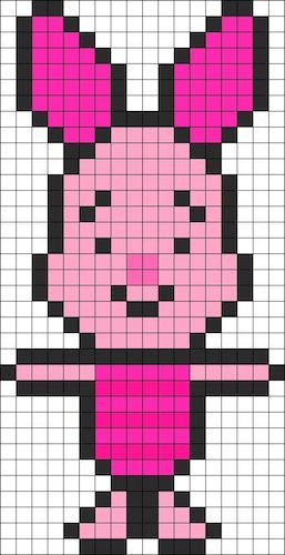 32 top idées de pixel art animaux faciles à faire 23