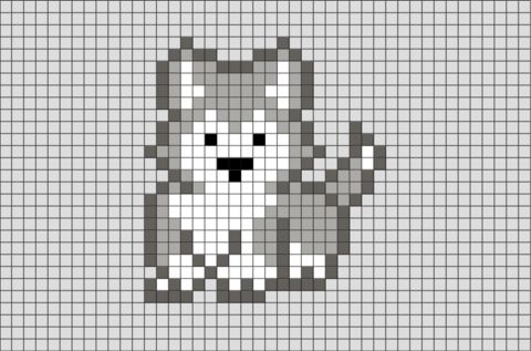 32 top idées de pixel art animaux faciles à faire 39