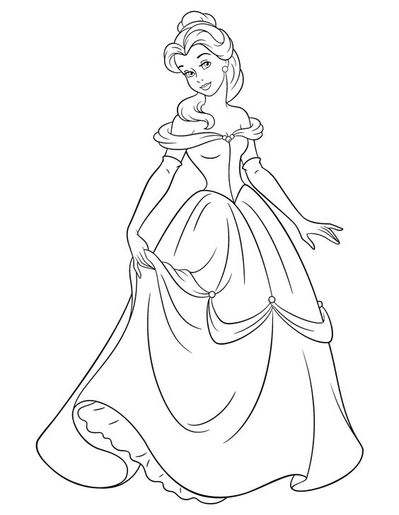 70 top idées de coloriages princesse à imprimer 21