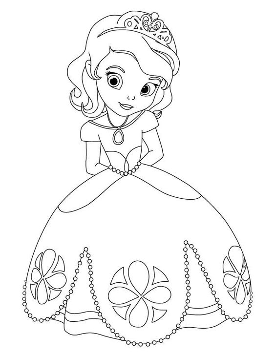 70 top idées de coloriages princesse à imprimer 26