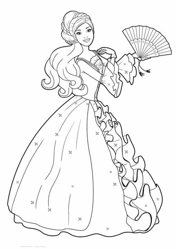 70 top idées de coloriages princesse à imprimer 30