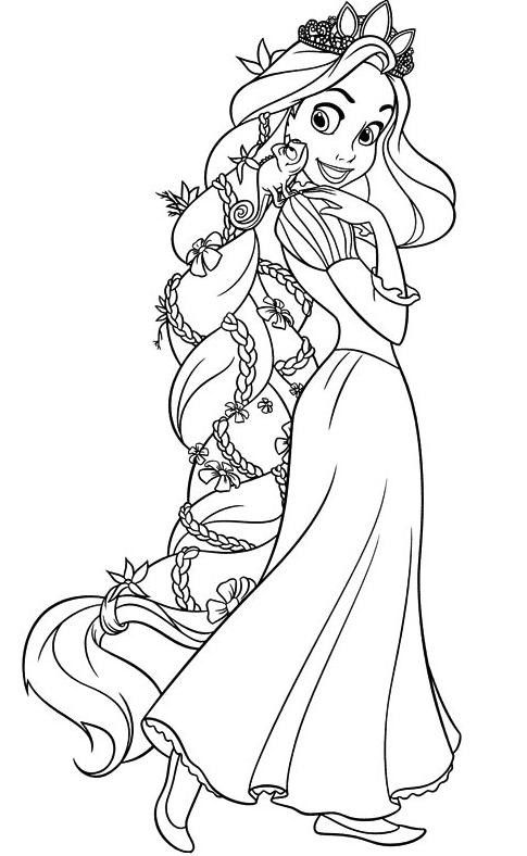 70 top idées de coloriages princesse à imprimer 4