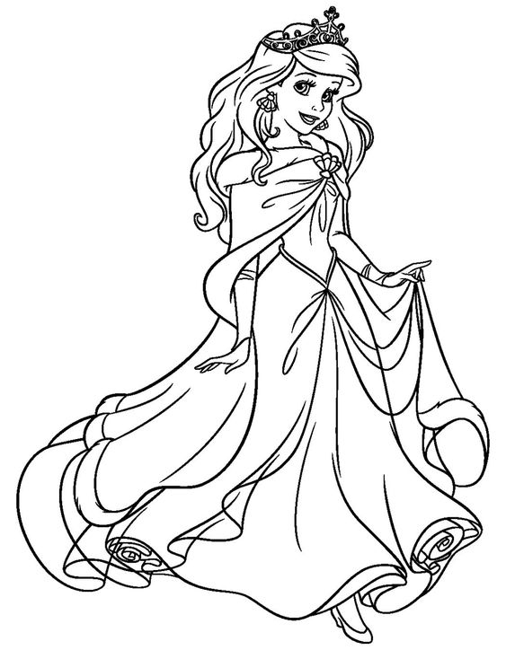 70 top idées de coloriages princesse à imprimer 35