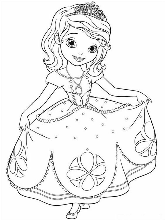 70 top idées de coloriages princesse à imprimer 43