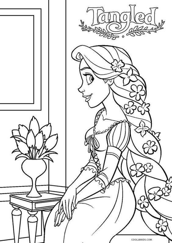 70 top idées de coloriages princesse à imprimer 54