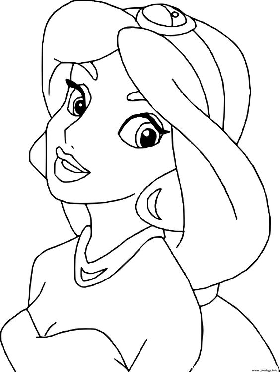 70 top idées de coloriages princesse à imprimer 7