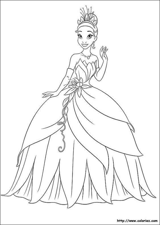 70 top idées de coloriages princesse à imprimer 8