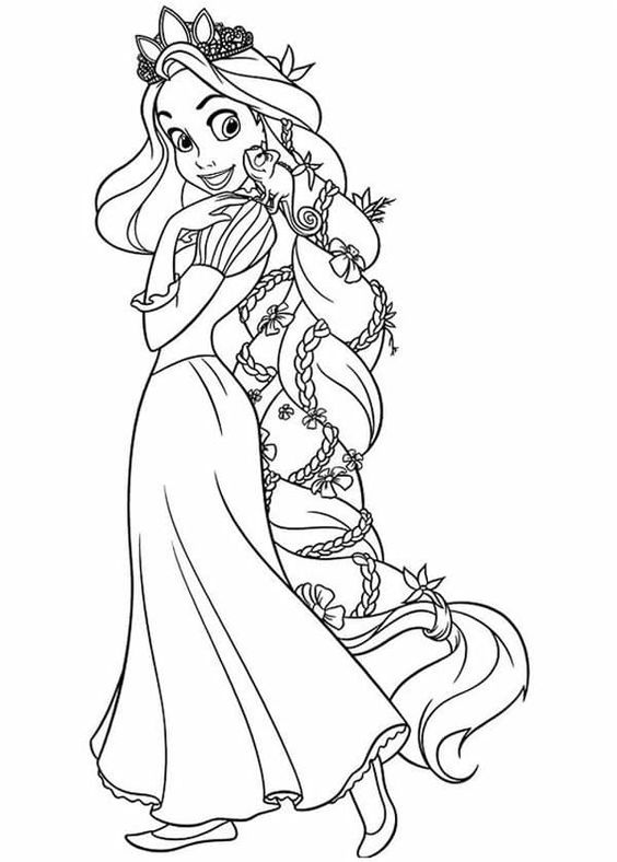 70 top idées de coloriages princesse à imprimer 1