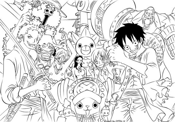 74 idées & tutos pour apprendre à dessiner One Piece 48