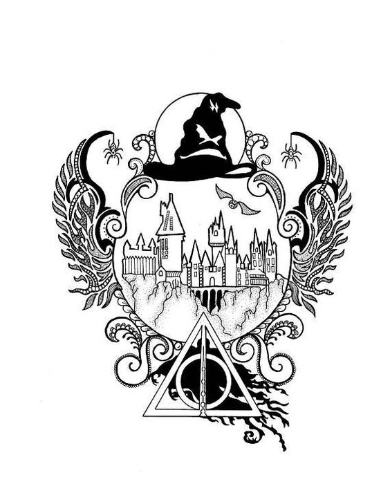 100 top idées de dessins de coloriages Harry Potter 8