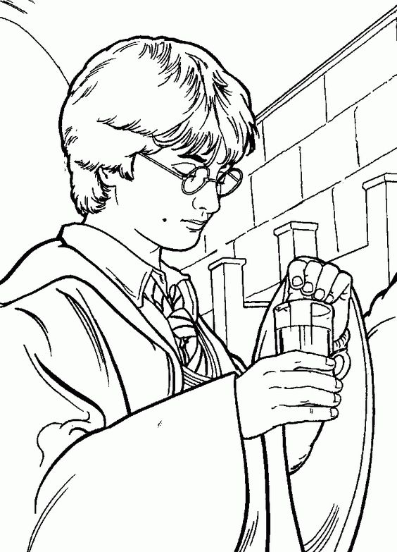 100 top idées de dessins de coloriages Harry Potter 105