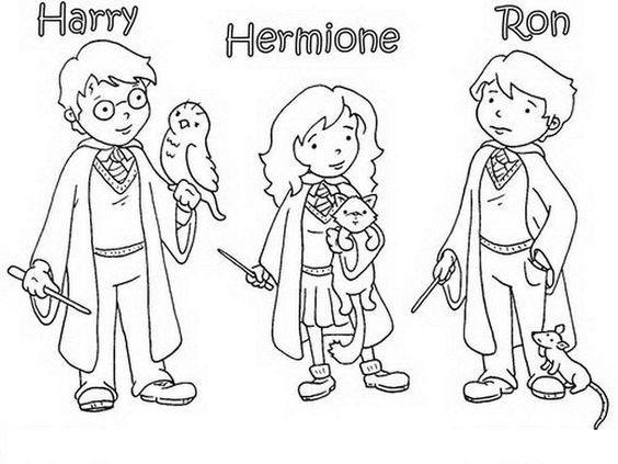 100 top idées de dessins de coloriages Harry Potter 10