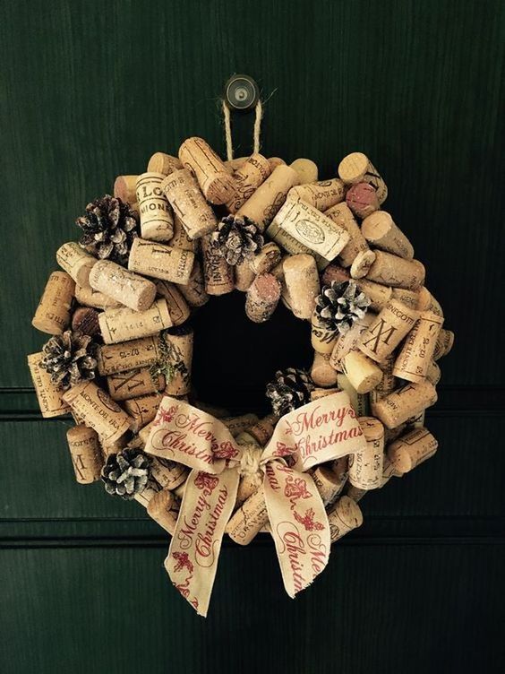 35 Décorations de Noël à faire soi-même avec des bouchons de vin 13