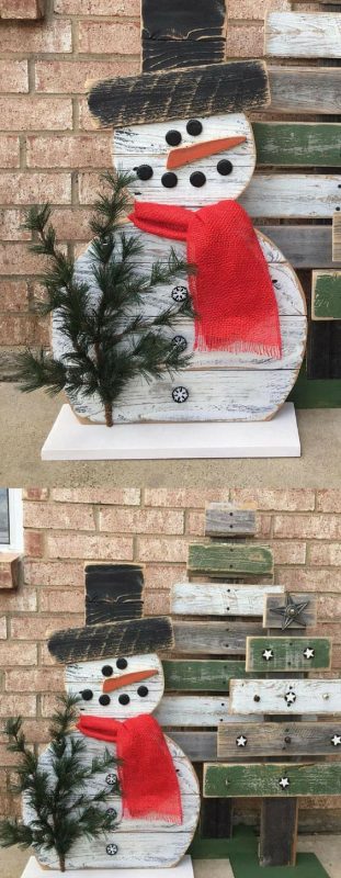 33 Décorations de Noël à faire soi-même avec des buches de bois 25 33 Décorations de Noël à faire soi-même avec des buches de bois 25