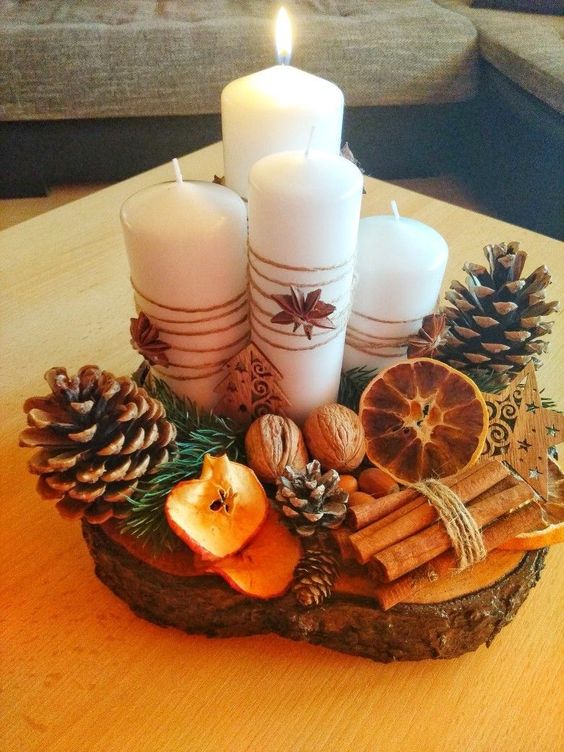 33 Décorations de Noël à faire soi-même avec des buches de bois 28