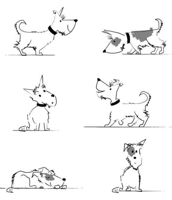 66 top idées & tutos de dessins de chiens : pour apprendre à dessiner des chiens 27