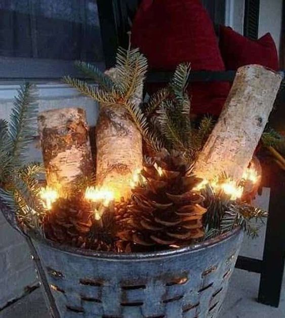 72 Décorations de Noël à Faire Soi-Même Avec Des Pommes de Pins 55