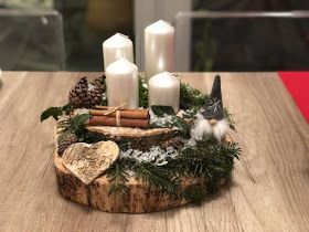 29 Centres de tables de Noël à faire avec des rondins de bois 23 29 Centres de tables de Noël à faire avec des rondins de bois 23