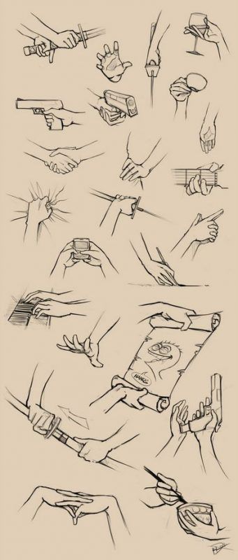 100 Top idées pour apprendre à dessiner une main 11