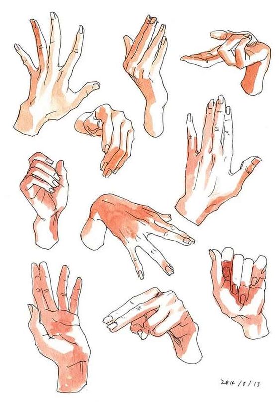 100 Top idées pour apprendre à dessiner une main 25