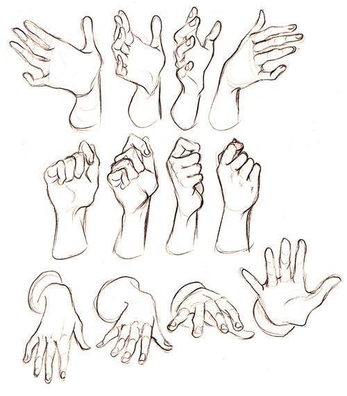 100 Top idées pour apprendre à dessiner une main 45