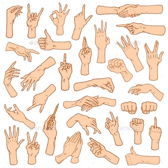 100 Top idées pour apprendre à dessiner une main 55