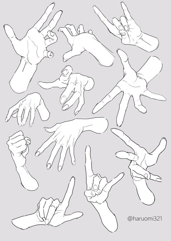 100 Top idées pour apprendre à dessiner une main 65