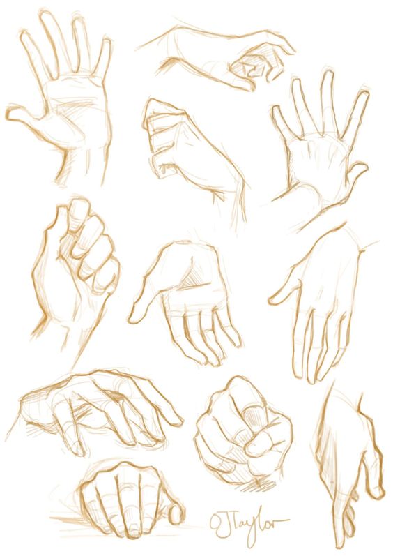 100 Top idées pour apprendre à dessiner une main 70
