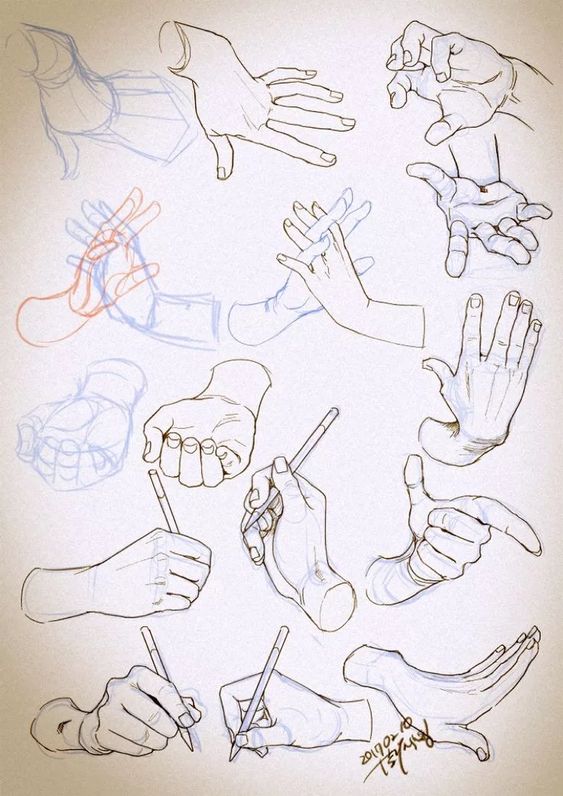 100 Top idées pour apprendre à dessiner une main 87