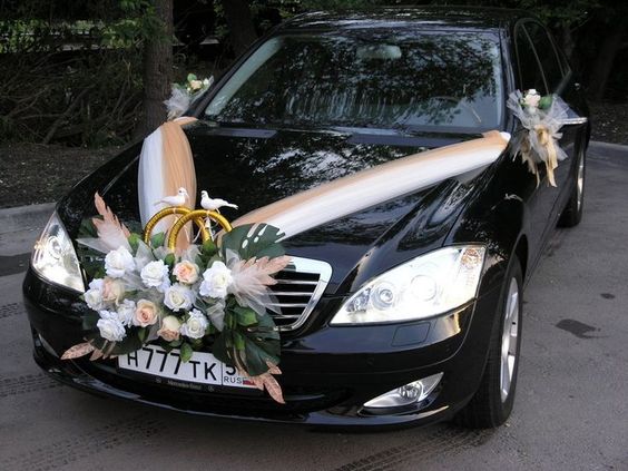 43 idées de décorations de voitures de mariage 13
