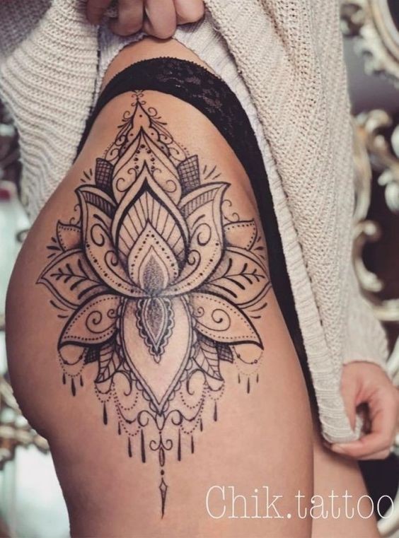 50 top idées de tatouages fleur de lotus 13