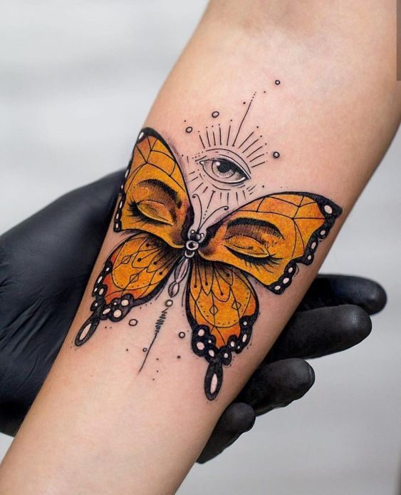 100 top idées de tatouages papillons originaux 13