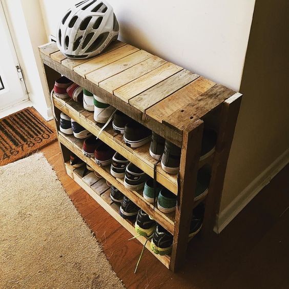 18 idées de meubles à chaussures en palettes 8 18 idées de meubles à chaussures en palettes 8