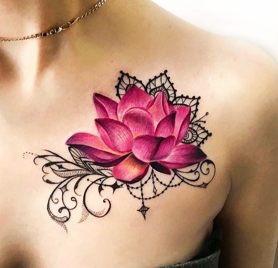 50 top idées de tatouages fleur de lotus 2