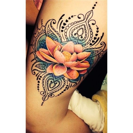50 top idées de tatouages fleur de lotus 21