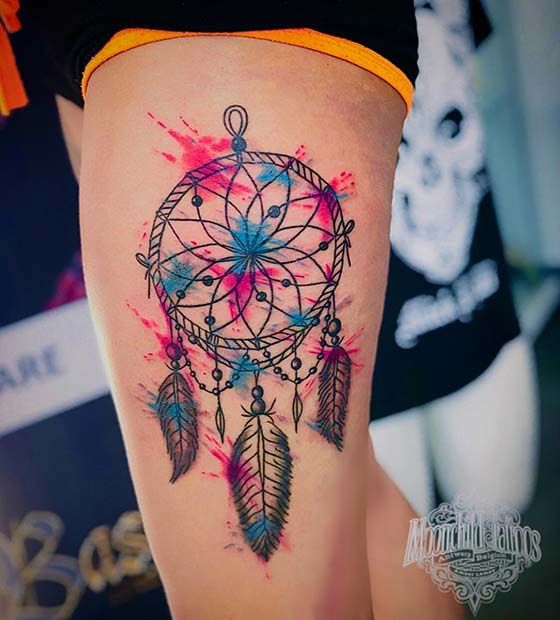 50 top idées de tatouages attrape-rêves 24